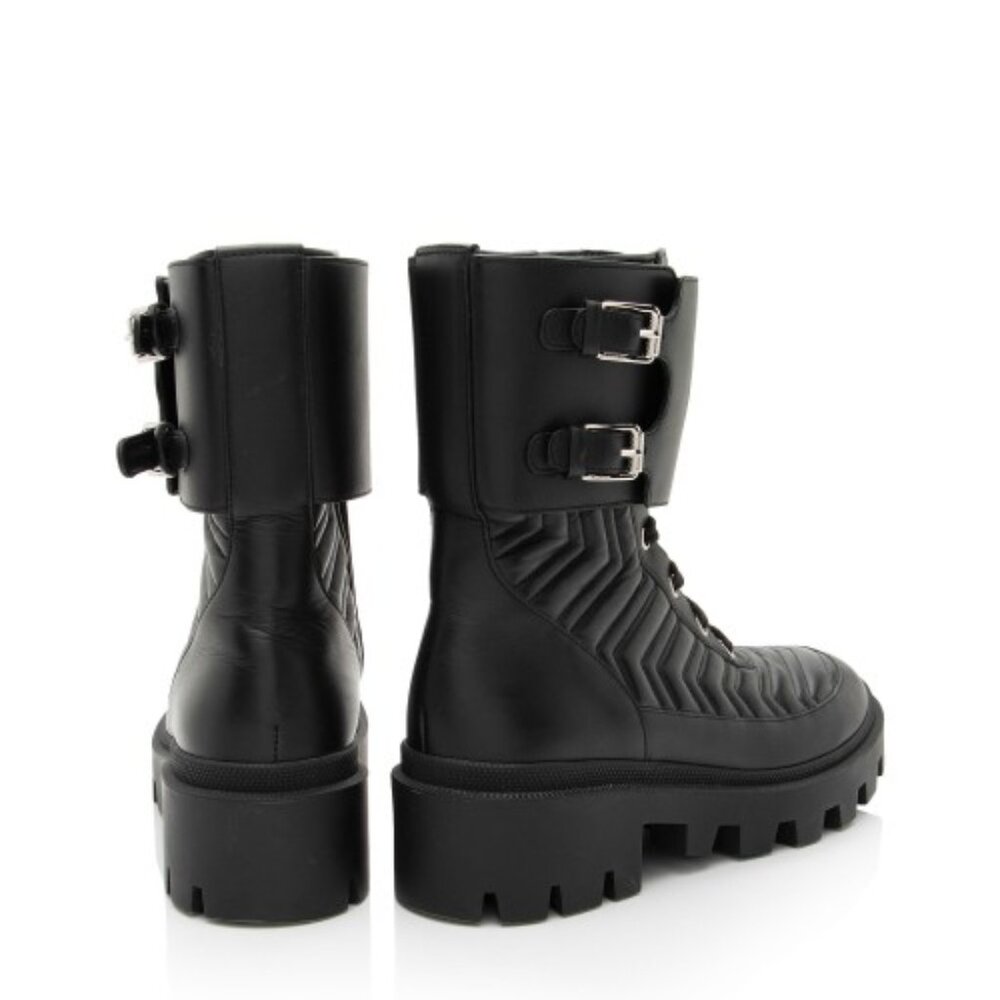 $1850 Gucci Matelasse Leather GG Marmont Charlotte Boots - 8.5M -9 / 39 - Picture 4 of 16